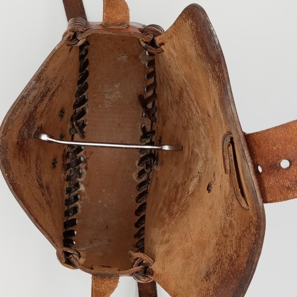 Vintage Handmade Leather Bag - Picture 9 of 13
